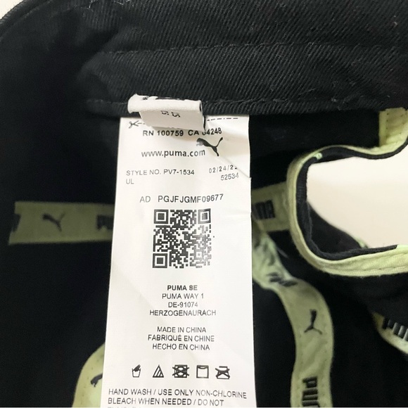 Puma Adjustable Baseball Cap Hat All Over Puma Print - Picture 10 of 16